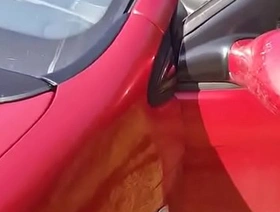 Cuckold filming his wife fucking in car