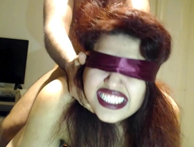 Blindfolded wife has no idea but she fucked by stranger