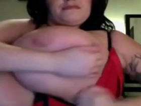Giant boobs on webcam hooker