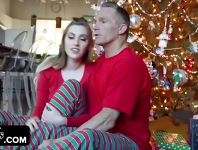 Teen stepdaughter fucked on christmas morning by dad